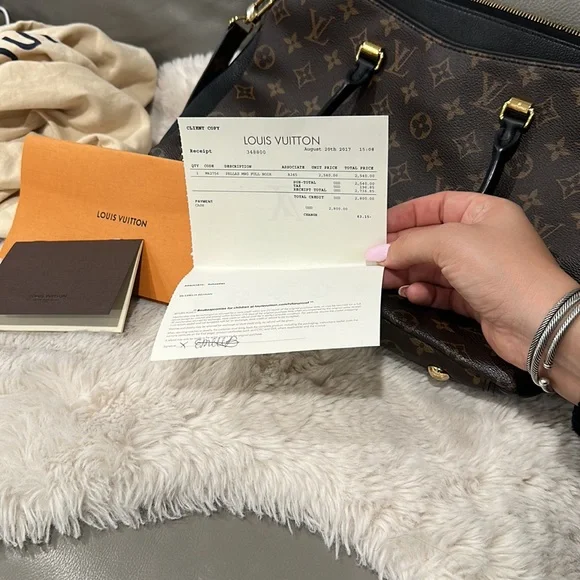 Authentic limited edition discontinued Louis Vuitton Pallas MNG Full NOIR - Picture 10 of 17